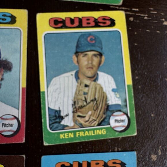 1975 Topps Chicago Cubs 12 Card Lot High Numbers #s Mitterwald LaCock Burris - Picture 6 of 13